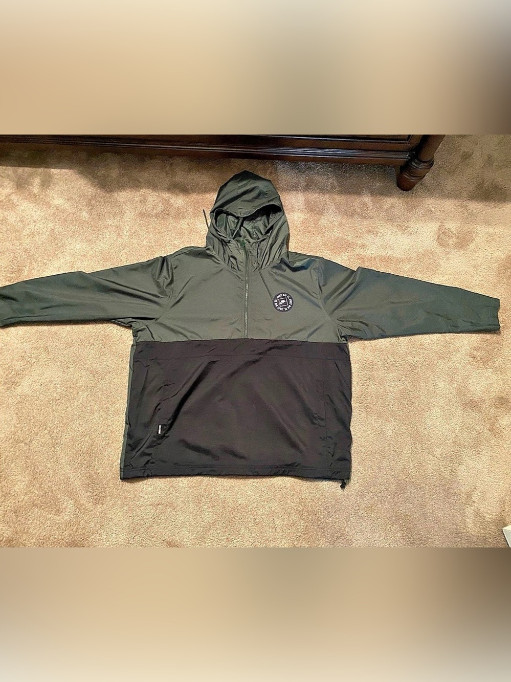 Nike Sportswear Just Do It Full-Zip Hooded Jacket Olive XXL